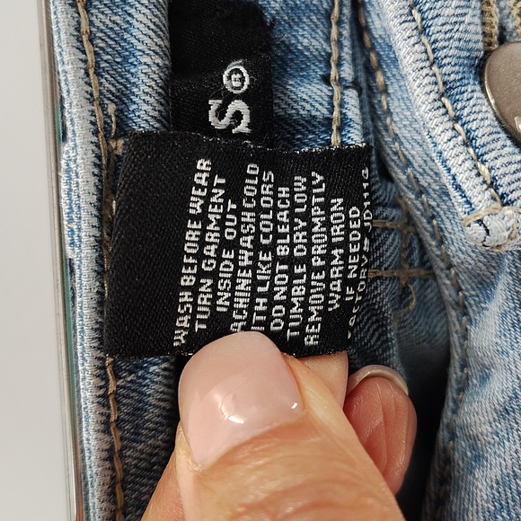 D. Jeans Straight Leg Denim Size 8 High Rise Stretch Lighter Blue - Picture 4 of 5